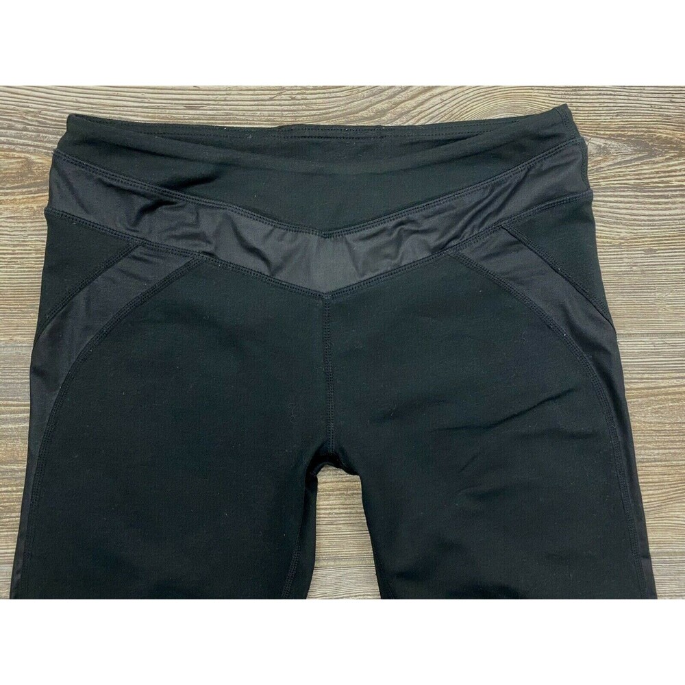 FABLETICS Leggings Cropped/Capri Medium Black Poly/Elastane Waistband Pocket - Picture 2 of 8